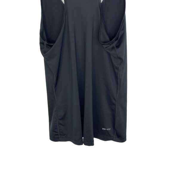 Nike Tank Top Women Activewear Workout Running Gym Yoga Black White Medium Pro - Picture 8 of 11